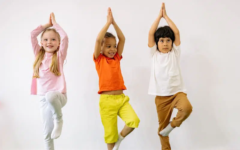 Aerial yoga for kids